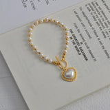 Stainless Steel Heart Bead Bracelets For Women