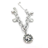 Titanium Steel Bracelet Life Tree Stainless Steel Heart-shaped Round Bracelet