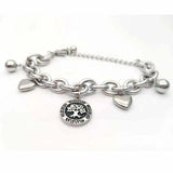 Titanium Steel Bracelet Life Tree Stainless Steel Heart-shaped Round Bracelet