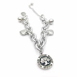 Titanium Steel Bracelet Life Tree Stainless Steel Heart-shaped Round Bracelet