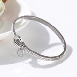 Crystal Stainless Steel Bangles Bracelets For Women Girls