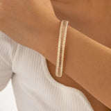 Hip-hop Spiral Twist Bracelet for Women Punk Style Jewelry