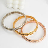 Hip-hop Spiral Twist Bracelet for Women Punk Style Jewelry