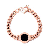 316L Stainless Steel Zircon Square Charm Bracelet