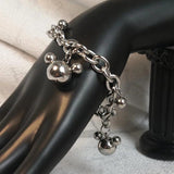 Stainless Steel Charm Bracelet Unisex Chain Link