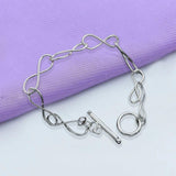 Twisted Circle Style Shape Chain Bracelet Jewelry