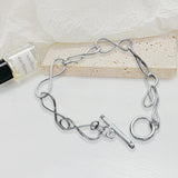 Twisted Circle Style Shape Chain Bracelet Jewelry