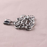 Women Stainless Steel Lock Bracelet Bangles PadLock Pendant Friendship Gift