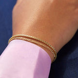 Metal Chain Link Bracelet Set for Women