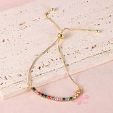 Colorful CZ 18K Plated Tennis Bracelet for Women