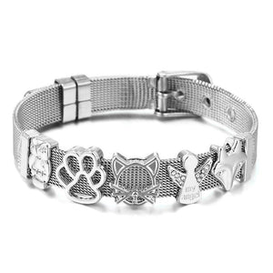 Stainless Steel Mesh Strap Bracelet Cartoon Watch