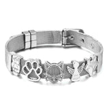 Stainless Steel Mesh Strap Bracelet Cartoon Watch
