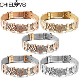 Stainless Steel Mesh Strap Bracelet Cartoon Watch