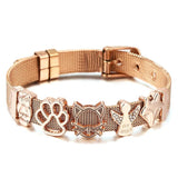 Stainless Steel Mesh Strap Bracelet Cartoon Watch