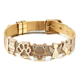 Stainless Steel Mesh Strap Bracelet Cartoon Watch