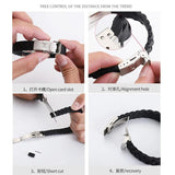 Men Bangles Stainless Steel Silicone Adjustable Bracelets