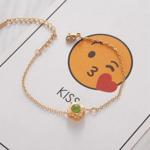 4 Leaf Clover Bracelet Stainless Steel Plated Butterfly Jewelry Women