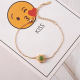 4 Leaf Clover Bracelet Stainless Steel Plated Butterfly Jewelry Women
