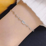 Copper Geometric Pendant Bracelet Wedding Gift
