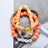 Rainbow Crystal Evil Eye Bracelet Men Women Couple Luck Hand Braid Jewelry