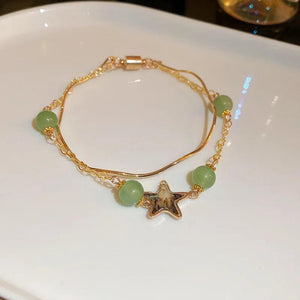Star Moon Love Double-layer Bracelet Women's Jewelry