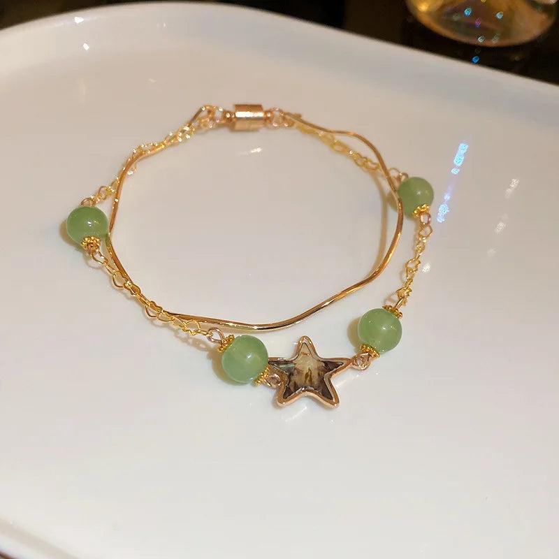 Star Moon Love Double-layer Bracelet Women's Jewelry