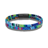 Minimalism Double Strand Rope Bracelet Charm Magnetic Buckle Wristbands Jewelry