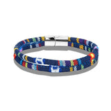 Minimalism Double Strand Rope Bracelet Charm Magnetic Buckle Wristbands Jewelry