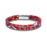Minimalism Double Strand Rope Bracelet Charm Magnetic Buckle Wristbands Jewelry