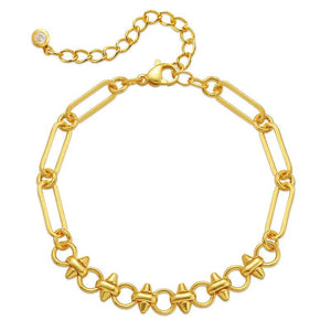 Metal Paperclip Chain Bracelets Women Jewelry Party Accessory