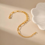 Metal Paperclip Chain Bracelets Women Jewelry Party Accessory