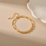 Metal Paperclip Chain Bracelets Women Jewelry Party Accessory