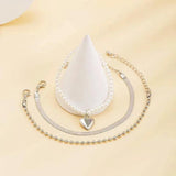 Beaded Multi-layered Love Pendant Ladies Bracelet