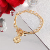 Retro Wish Card Multi-layer Bracelet for Women
