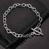 5pcs/lot 5mm Chain Bracelet with Toggle Clasp