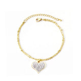Heart Pendant Women Bracelet Wedding Jewelry
