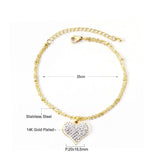 Heart Pendant Women Bracelet Wedding Jewelry