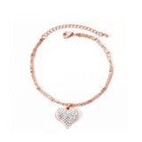 Heart Pendant Women Bracelet Wedding Jewelry