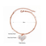 Heart Pendant Women Bracelet Wedding Jewelry