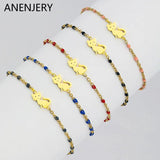 Colorful Bohemian 316L Stainless Steel Bracelet for Women