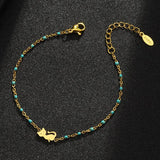 Colorful Bohemian 316L Stainless Steel Bracelet for Women