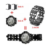 2.45cm Tread Outdoor Bracelet with Screwdriver Tool