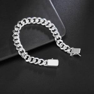 925 Silver Bracelet 10MM Classic Wedding Jewelry, JSH-H037
