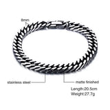 Stylish Men Bracelet Stainless Steel Link Chain 8 Inch Male Jewelry