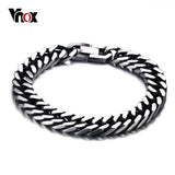 Stylish Men Bracelet Stainless Steel Link Chain 8 Inch Male Jewelry