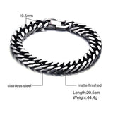 Stylish Men Bracelet Stainless Steel Link Chain 8 Inch Male Jewelry