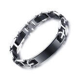 Stainless Steel ID Bracelet Men's Arm Cuff Jewelry BR-143