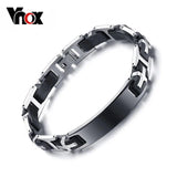 Stainless Steel ID Bracelet Men's Arm Cuff Jewelry BR-143