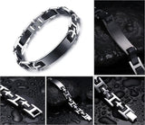 Stainless Steel ID Bracelet Men's Arm Cuff Jewelry BR-143