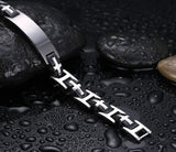 Stainless Steel ID Bracelet Men's Arm Cuff Jewelry BR-143